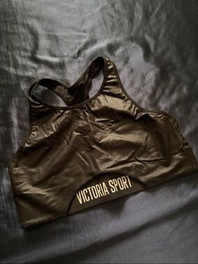 Victoria's Secret Black Victoria Sport Racerback Sports Bra